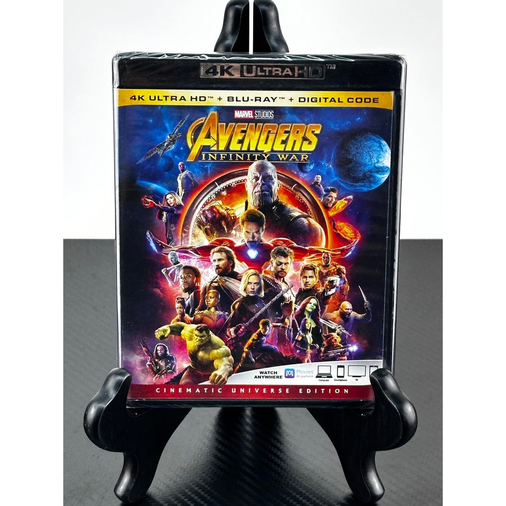 Avengers Infinity War 4K Ultra HD Blu-Ray + Digital Code Marvel Cinematic